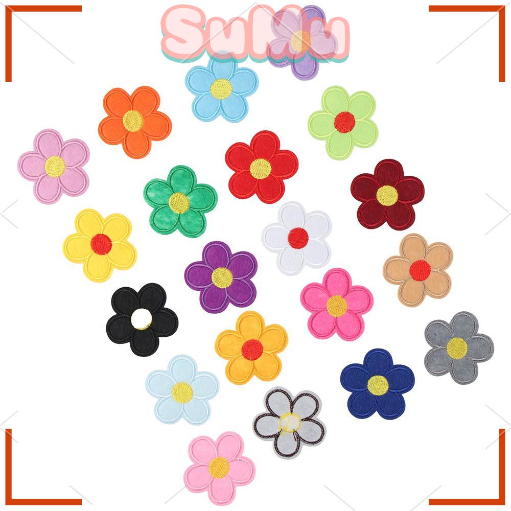 SUMU Phụ Kiện Thiết Kế Hoa Hướng Dương. Miếng Vá Trang Trí Quần Áo Hình Hoa