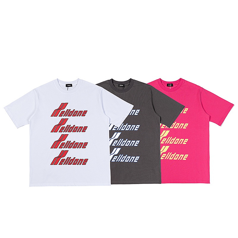 W-e1 &amp; 1DO-NE88- Áo Thun Tay Ngắn Dáng Rộng Màu Xám Dưa Hấu Đỏ Trắng Thời Trang Chất Lượng Cao Phù Hợp Với Unisex