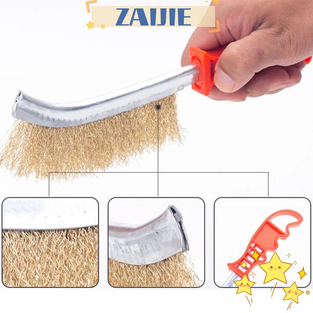 ZAIJIE24 Bàn Chải Dây Đồng Mini Chà Rửa Khử Nhiễm Khuẩn