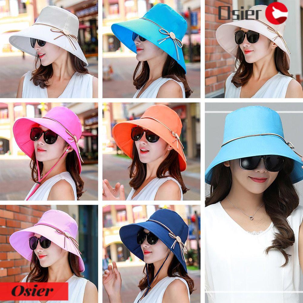 OSIER1 Mũ Bucket Câu Cá / Đi Biển Mùa Hè Có Thể Gấp Gọn Tiện Lợi