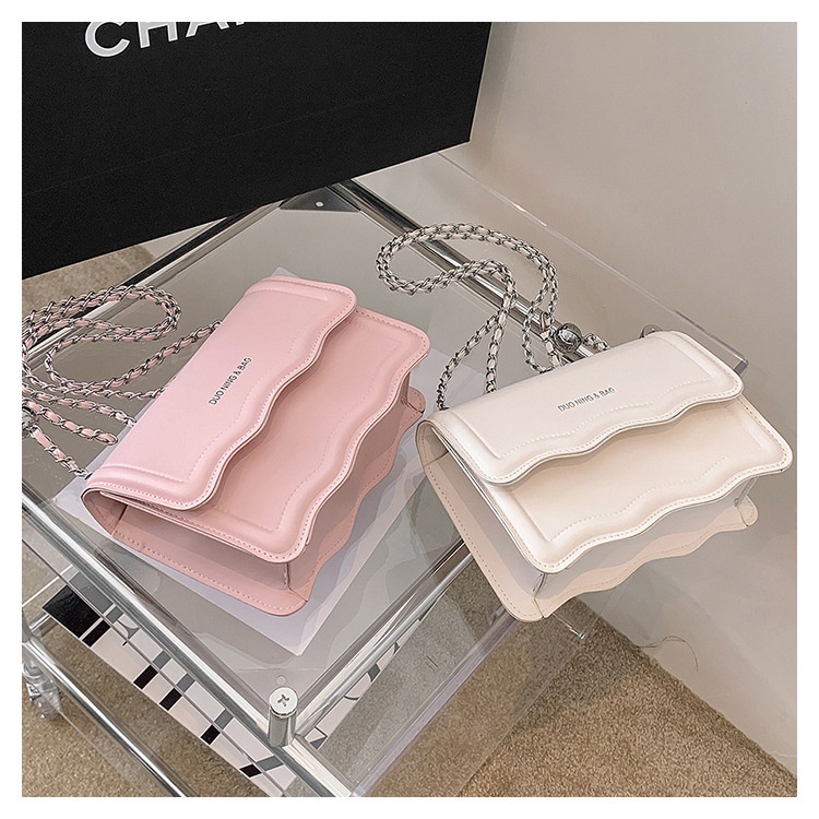 Túi Xách Đeo Vai Hình Vuông Cỡ Nhỏ Phối Dây Đeo Sợi Xích Thời Trang Cho Nữ túi xách nữ túi đeo chéo túi xách đeo chéo nữ đẹp đi chơi