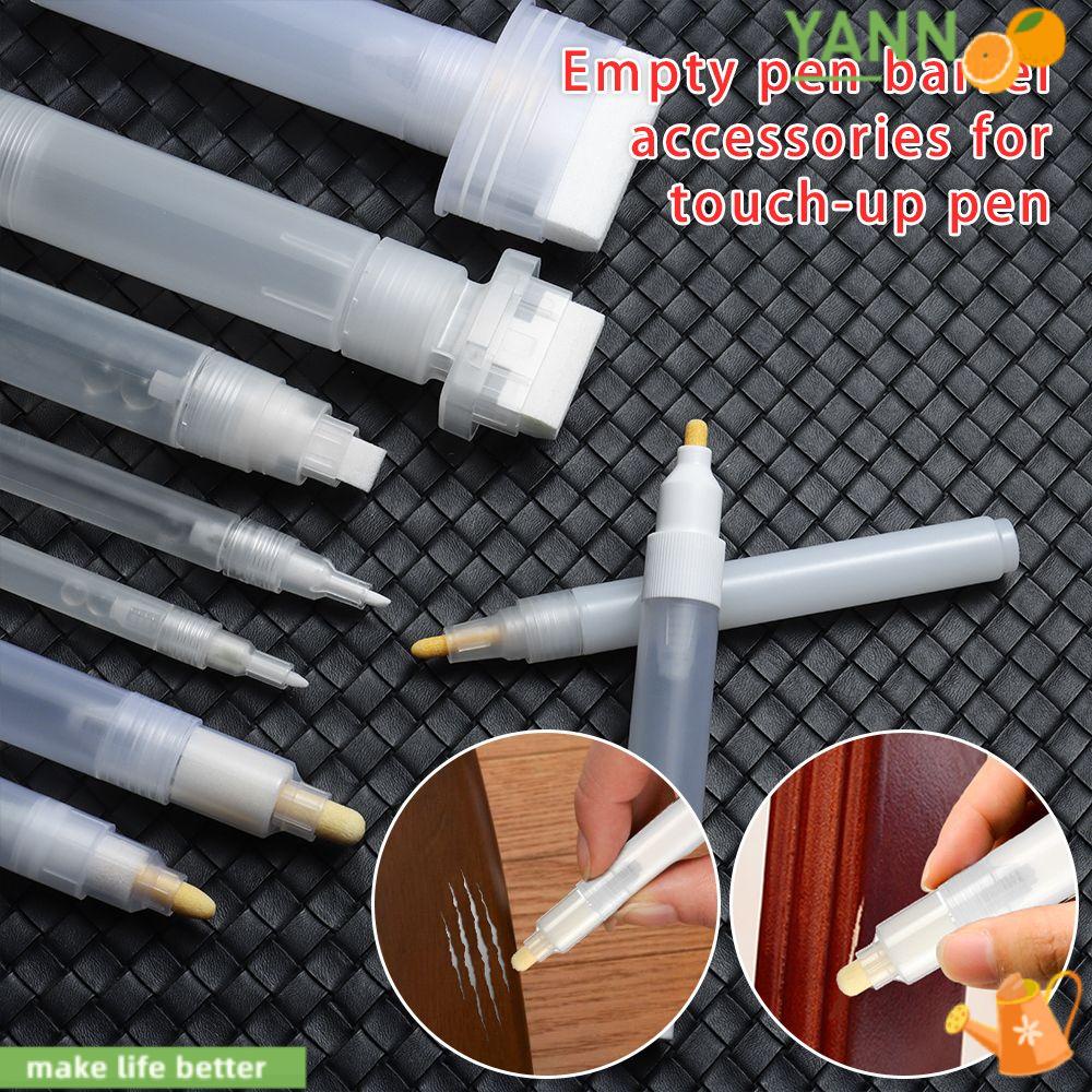 YANN1 Ống Nhựa Rỗng Đựng Bút Sơn Có Thể Tái Sử Dụng
