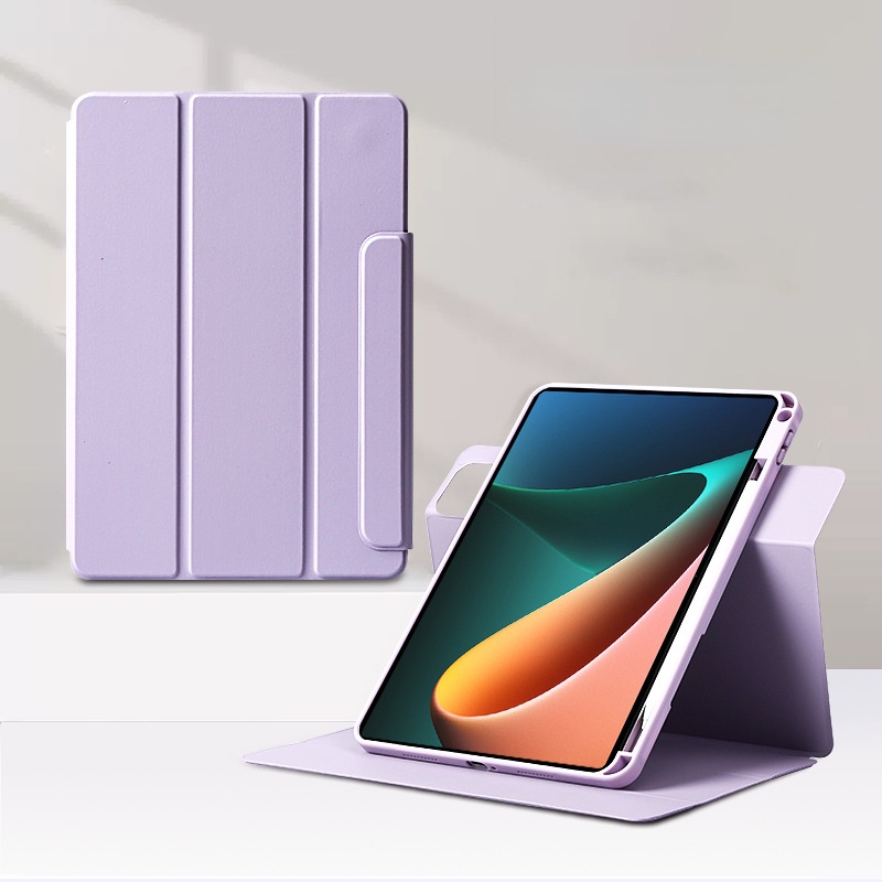 Ốp Máy Tính Bảng Trong Suốt Kèm Ngăn Đựng Bút Xoay 360 Độ Cho Xiaomi MI Pad 6 Pro 2023 11 Inch / MI Pad 5 Pro 12.4 "/ MI Pad 6 5 Pro 11 Redmi Pad 10.61