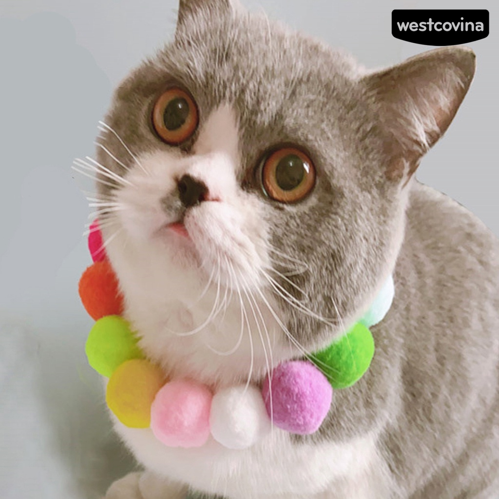 [COD]♞Vòng Cổ Lông Nhung Đủ MàU Cho Thú Cưng