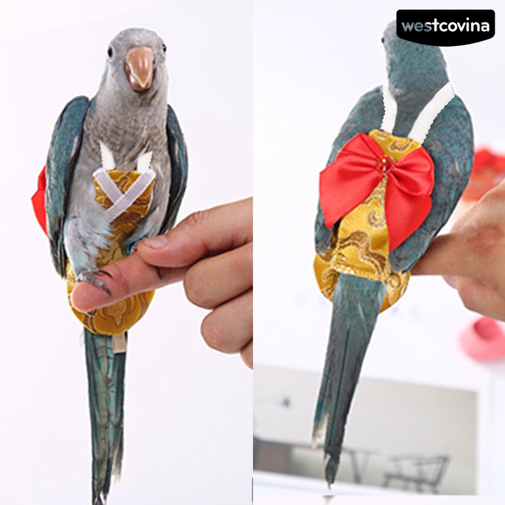 [COD]♞Tã Khăn Thắt Nơ Phong Cách Hanfu Cổ Điển Thời Trang Có Thể Điều Chỉnh Dành Cho Chim / Thú Cưng