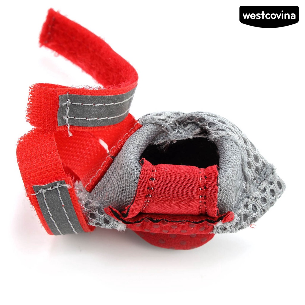 [COD]♞Set 4 Chiếc Giày Sneaker Lưới Chống Trượt Thoáng Khí Cho Thú Cưng