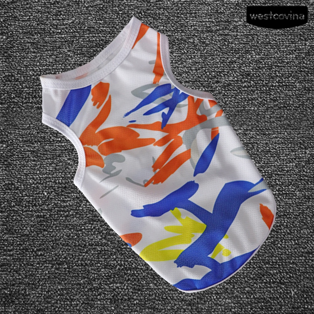 [COD]♞Áo Thun Không Tay HọA TiếT RằN Ri Cho Thú Cưng