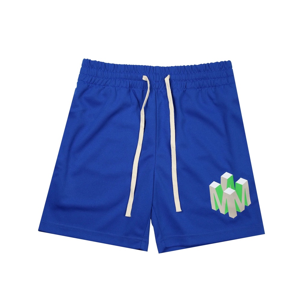 Quần Short Thể Thao Phối Lưới Thoáng Khí Thời Trang Đường Phố Cho Nam