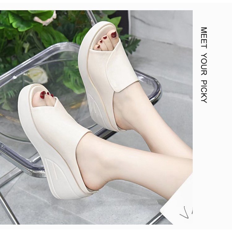 Dép Sandal Đế Xuồng Dày Dặn Chống Thấm Nước Phong Cách Âu Mỹ Thời Trang Mùa Hè 2023 Mới Dành Cho Bạn Nữ