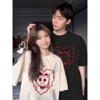NRVP Áo Thun 100% Cotton Tay Ngắn In Họa Tiết Hoạt Hình Phong Cách Hàn Quốc Dành Cho Nữ
