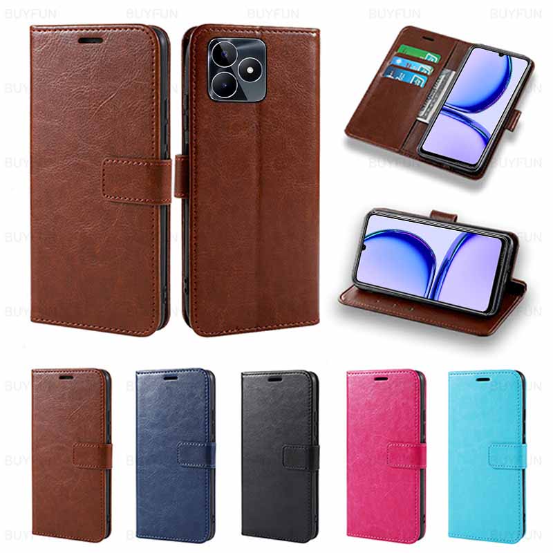 Bao Da Điện Thoại Nắp Lật Kiêm Giá Đỡ Cho Realme C53 Realmi C53 C 53 53C RealmeC53 6.74Inch