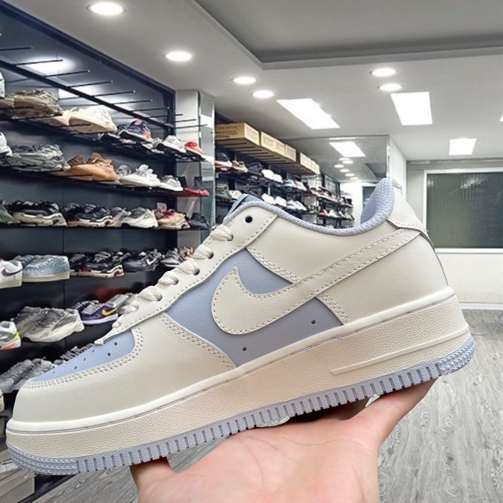 Giày Thể Thao AF1 Nam Nữ Full Box, Giày Sneaker AF1 Tím Khoai Môn Xanh Trắng Hàng Cao Cấp