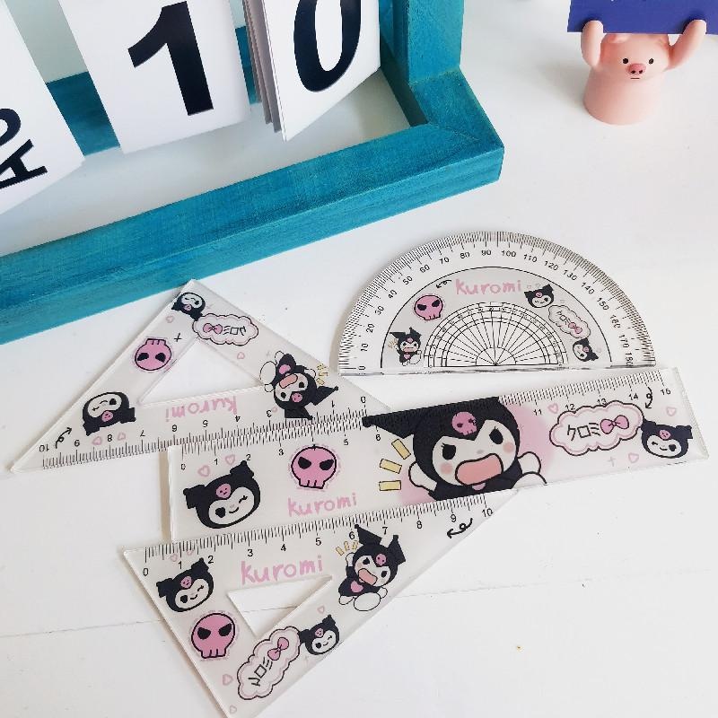 Set 4 Thước Kẻ Hình Tam Giác Xinh Xắn Dùng Để Đo Lường Học Toán Dành Cho Các Bé