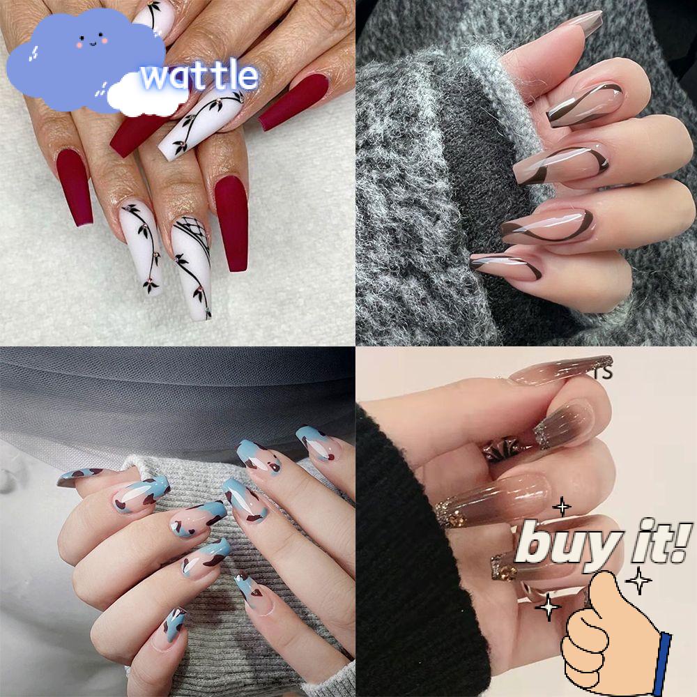 WATTLE Hộp 24 Móng Tay Giả Múa Ba Lê