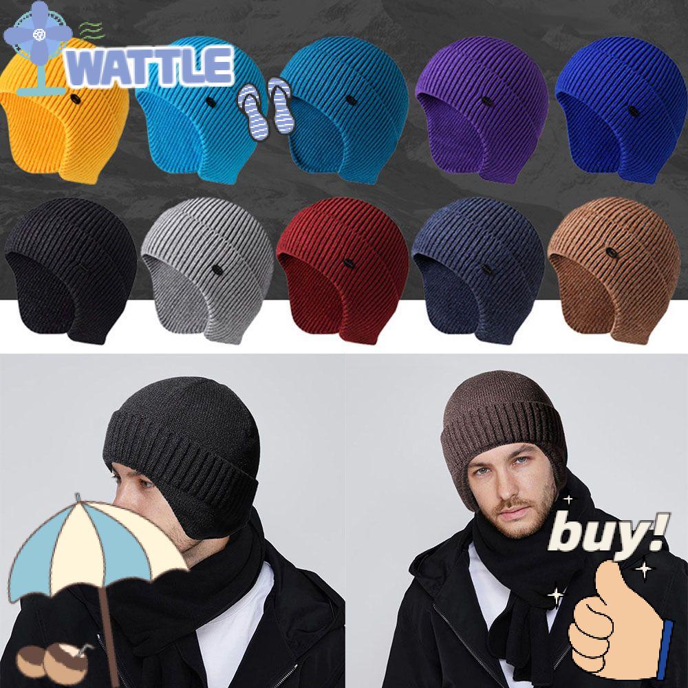 WTTLE Mũ Lưỡi Trai 56-61CM Giữ Ấm Tai Cho Nam