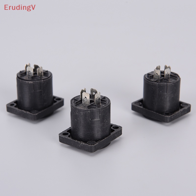 Set 10 Ổ Cắm Âm Thanh 4 Chấu Nối Dây Cáp Tương Thích Với jack Cắm