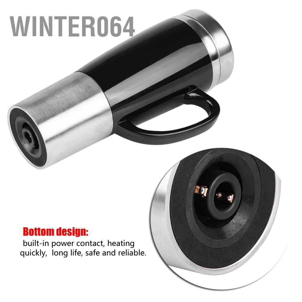 Winter064 Xe Ô Tô Điện Inox Làm Nóng Cốc Cà Phê Trà Tập Uống Đen Cho Du Lịch Mùa Đông
