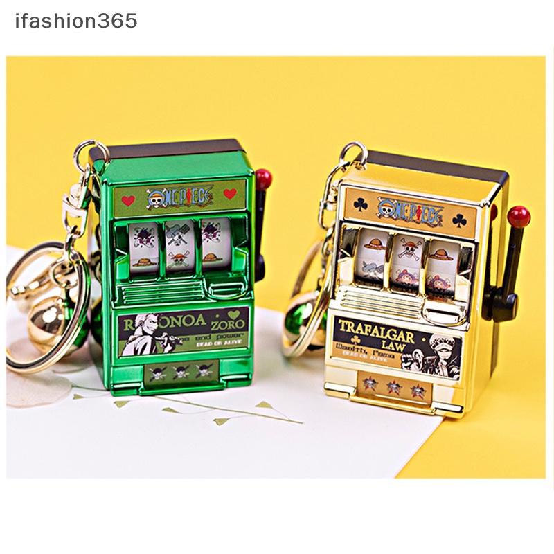 1 Máy Jackpot Mini Dạng Móc Khóa Có Khe Cắm Trái Cây Vui Nhộn ifashion365