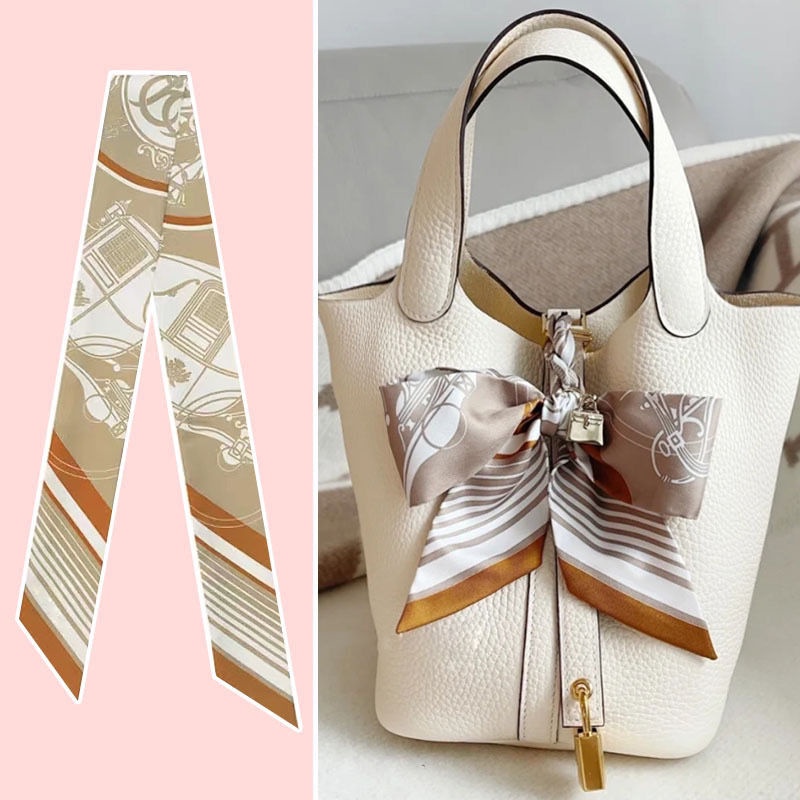 Khăn Quàng Cổ Lụa Dáng Dài Thắt Nơ Phong Cách Mới