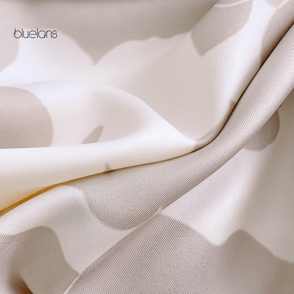 Bluelans Khăn Choàng Đầu Bằng Vải Lụa Siêu Mềm Cao Cấp Thoáng Khí Chống Tia UV Phối Màu Tương Phản Cổ Điển Dành Cho Bạn Nữ