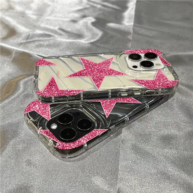 Ốp Điện Thoại Mềm Trong Suốt Đính Sequin Hình Ngôi Sao Lấp Lánh Cho Iphone 14Promax 1312 / 11 7 / 8plus xr / sins BK7Q