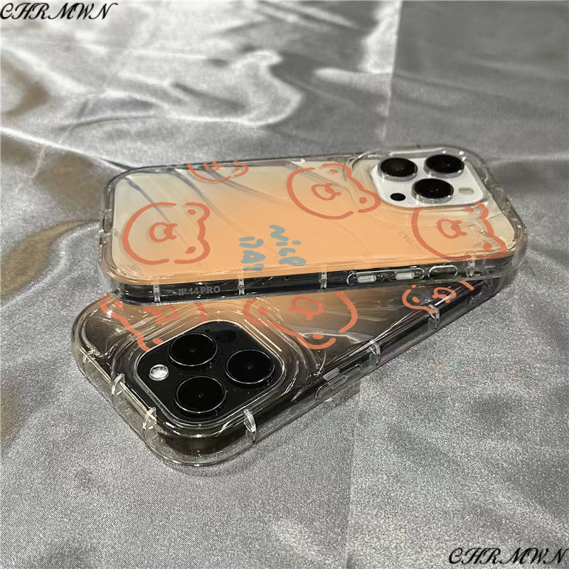 Ốp Điện Thoại Mềm Trong Suốt Họa Tiết Gấu Dễ Thương 1312 Cho Iphone 8sins xr 14Promax 7 11
