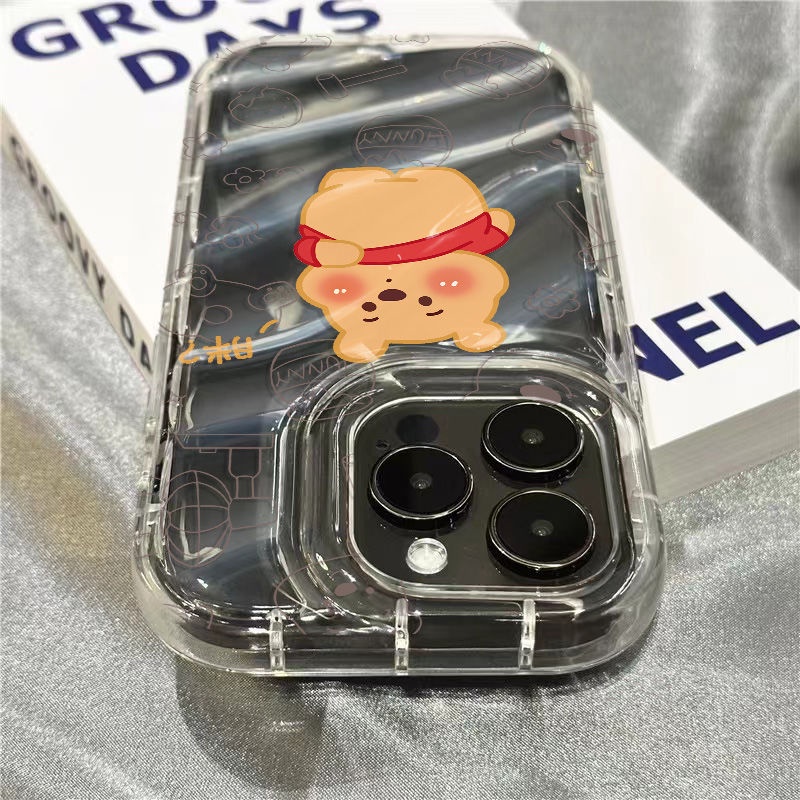 Ốp Điện Thoại Mềm Trong Suốt Họa Tiết Gấu Pooh Dễ Thương Cho Iphone 11Iphone14Promax 7 1312 plusxr8 / JJ85