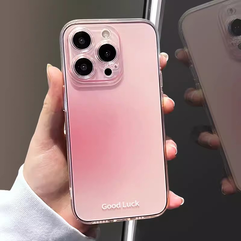 Ốp lưng điện thoại trong suốt Gradient đầy màu sắc cho iPhone 14 Pro Max 13 12 11 X XS XR 7 8 Plus SE Thời trang Vỏ chống sốc mềm đơn giản