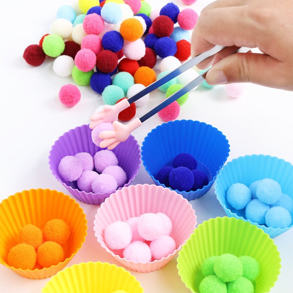 Bộ 109 Bóng Phân Loại Đồ Chơi Nhiều Màu Sắc Cho Bé