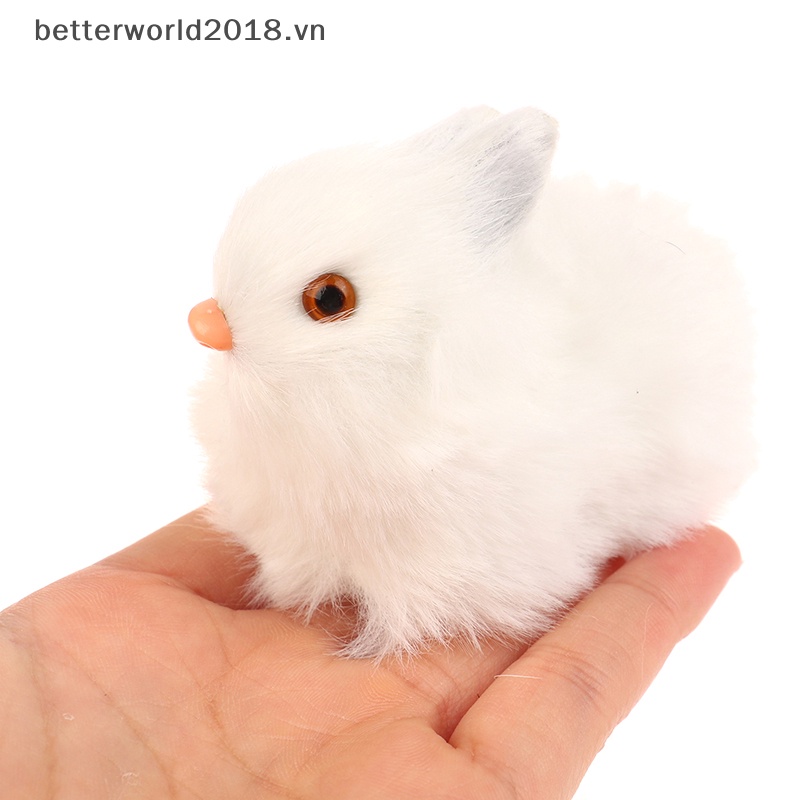 Đồ trang trí Động Vật Giả Lông Thỏ Trang Trí Nhà Cửa