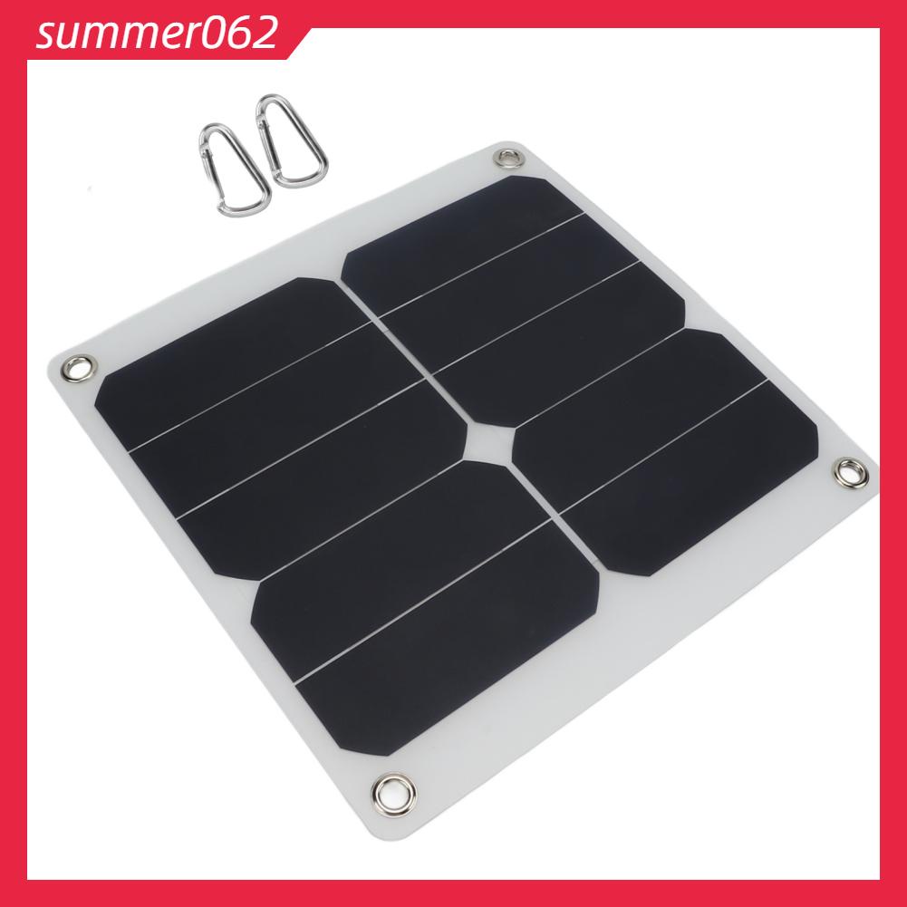 Summer062 Bảng Sạc Năng Lượng Mặt Trời 15W 5V Mini Di Động Polysilicon Bán Linh Hoạt Usb Điều Khiển Mô-đun Quang Điện