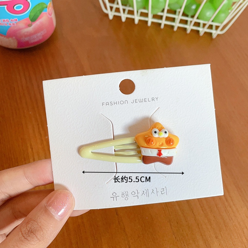 Hàng Mới Về Kẹp Tóc Mái Lượn Sóng Họa Tiết Hoạt Hình Dễ Thương Cho Nữ