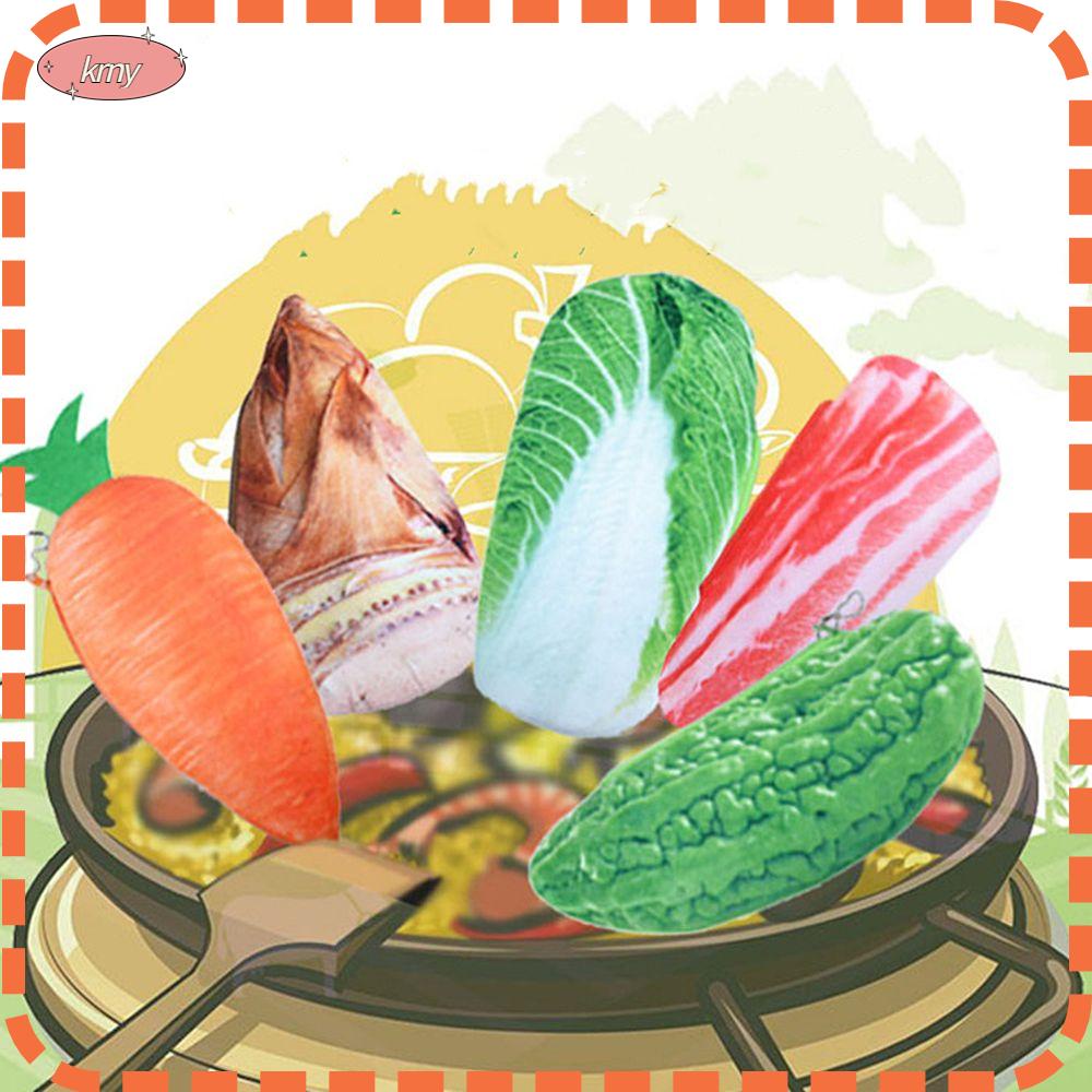 KRNY Túi Đựng Bút Chì / Tiền Xu Hình Rau Củ Nhồi Bông Sáng Tạo Cho Học Sinh