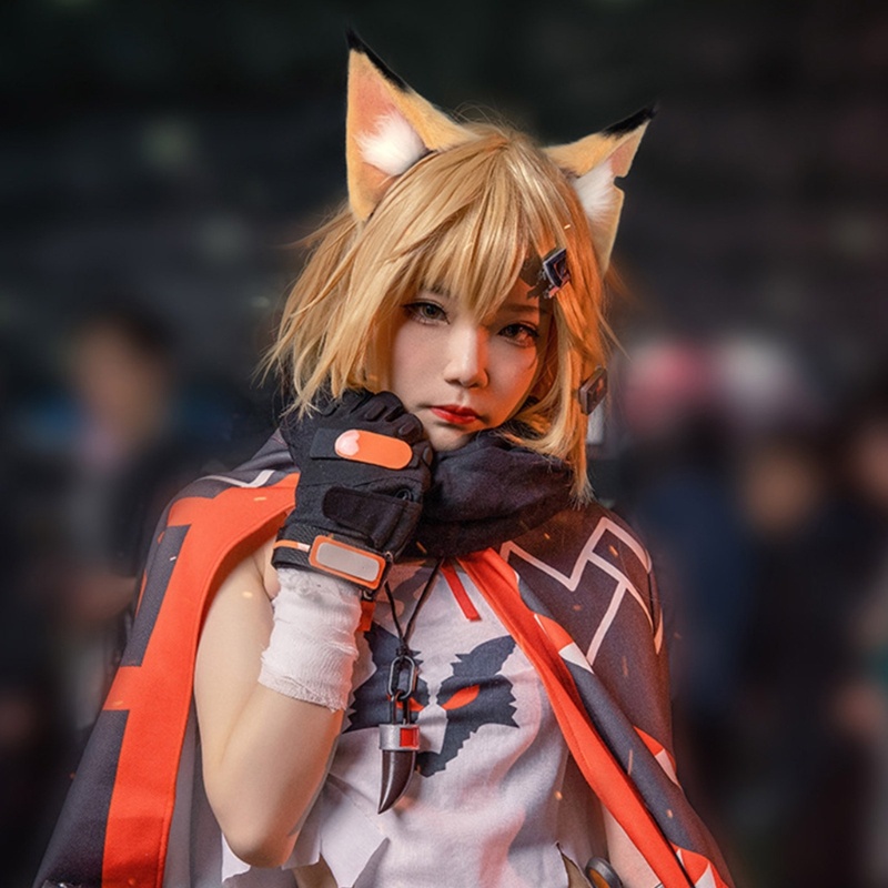 Flgo Băng Đô Cài Tóc Hình Tai Chó Mèo Hoạt Hình Phát Sóng Trực Tiếp Cho Nữ