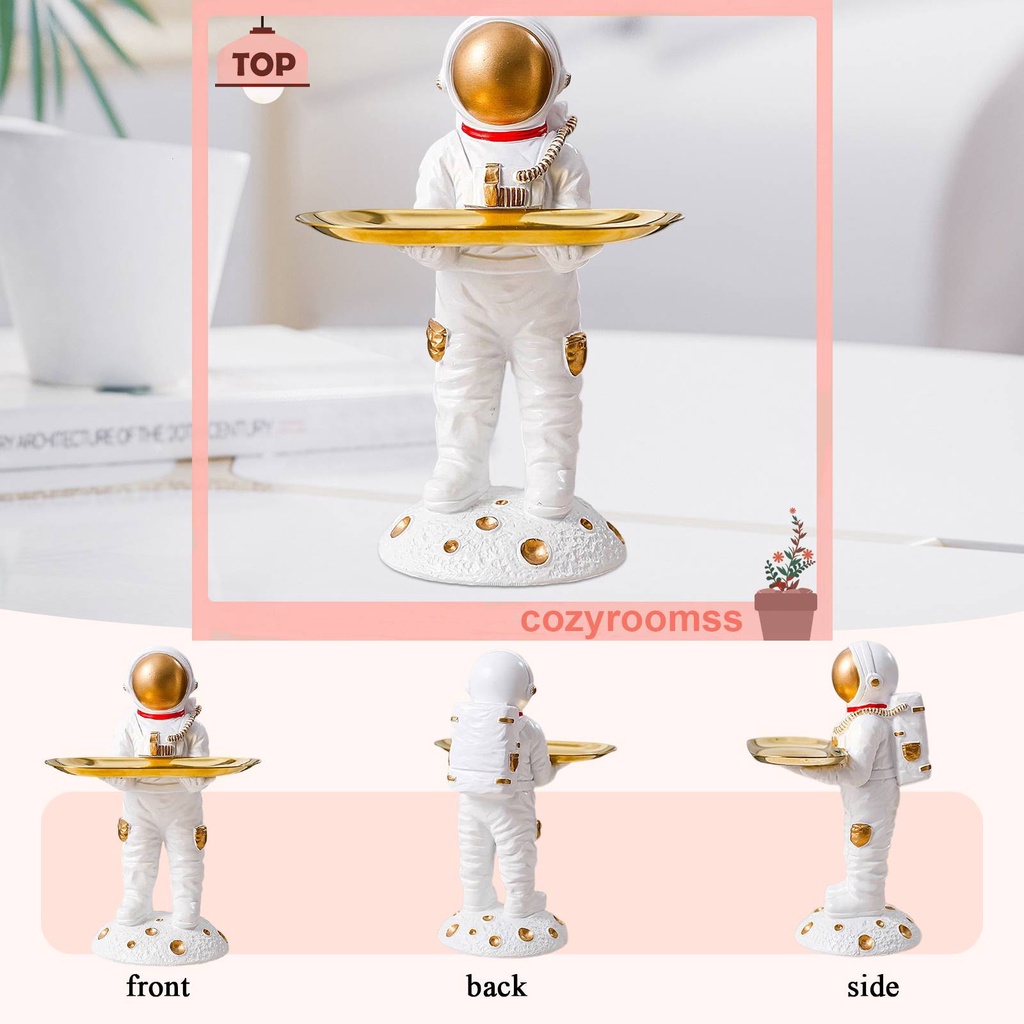 Khay Đựng Chìa Khóa Bằng Nhựa Resin Hình Phi Hành Gia Trang Trí Nhà Cửa