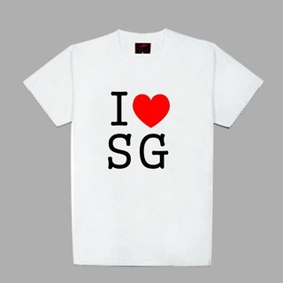 Áo thun tay ngắn in chữ i love singapore i love singapore i love singapore i fall in love with shanghai hong kong lf6.28