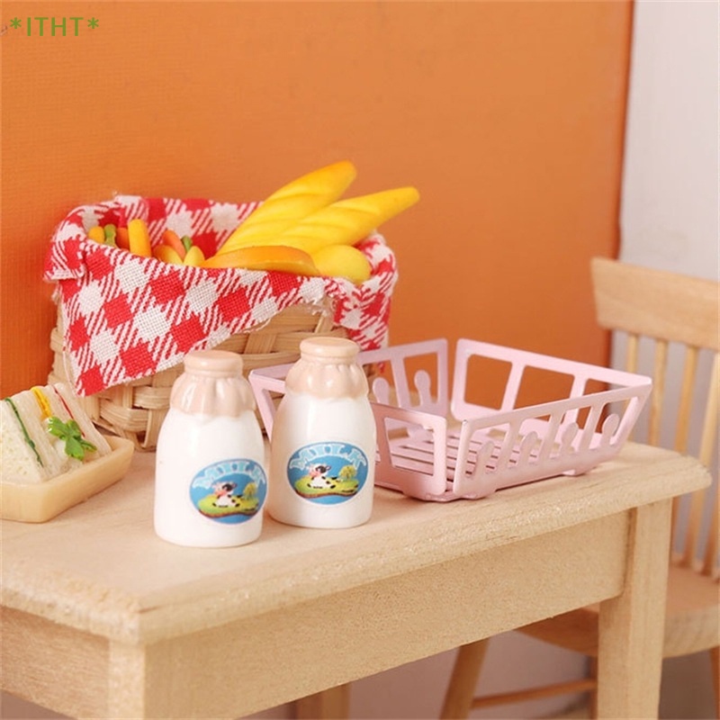 1 Bộ Bình Sữa Mini 1: 12 Dành Cho Nhà Búp Bê Mới