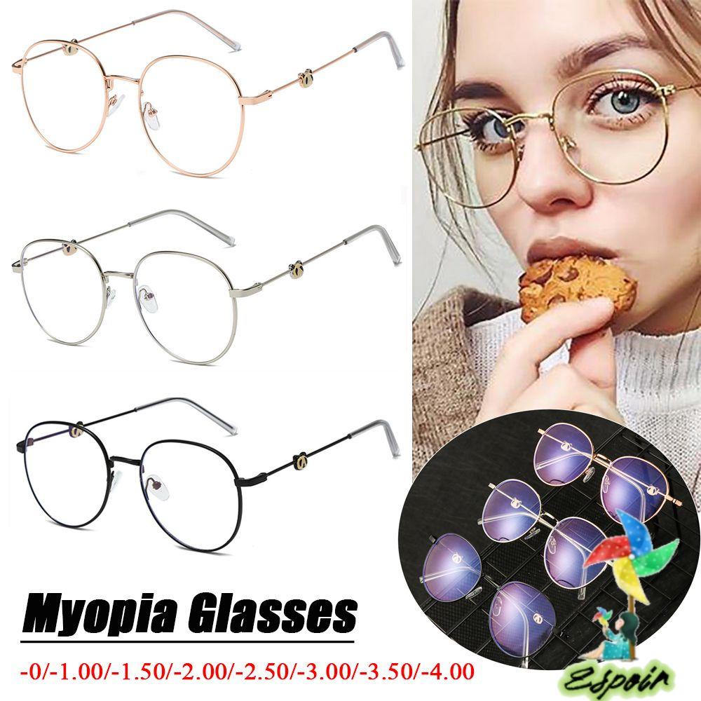 ESPO Mắt Kính Gọng Tròn Bằng Kim Loại Chất Lượng Cao