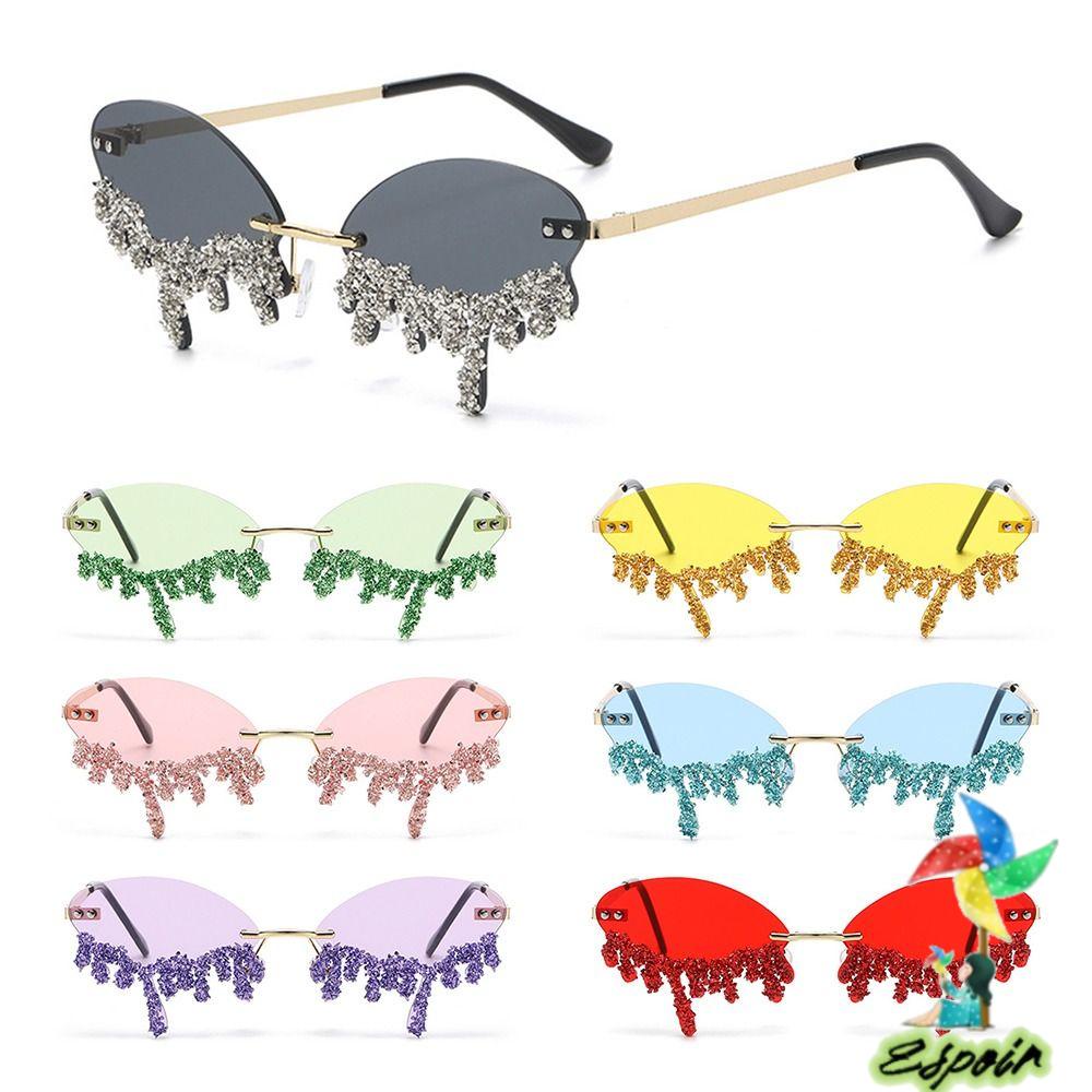 ESPO Kính Mát Gọng Oval Nhỏ Phong Cách Halloween Dành Cho Nữ