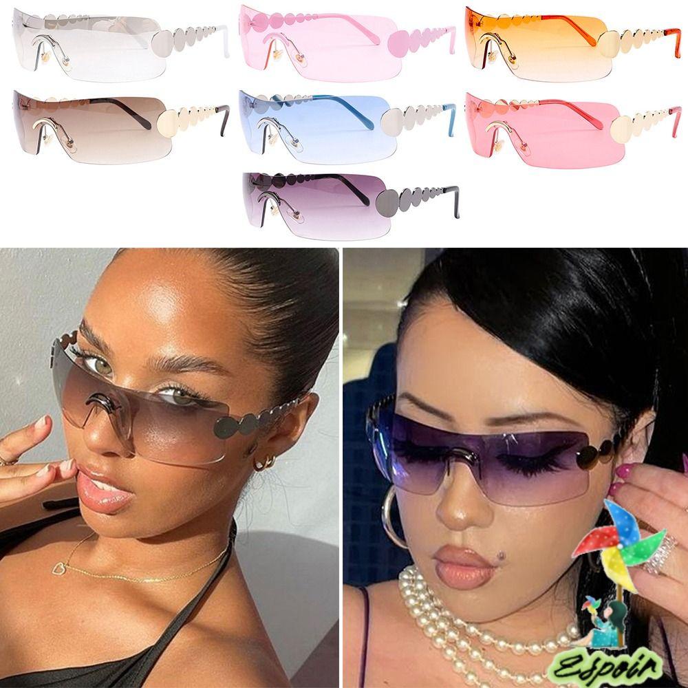 ESPO Kính Mát Không Gọng Tròng Màu Gradient Thời Trang Cho Nam Và Nữ