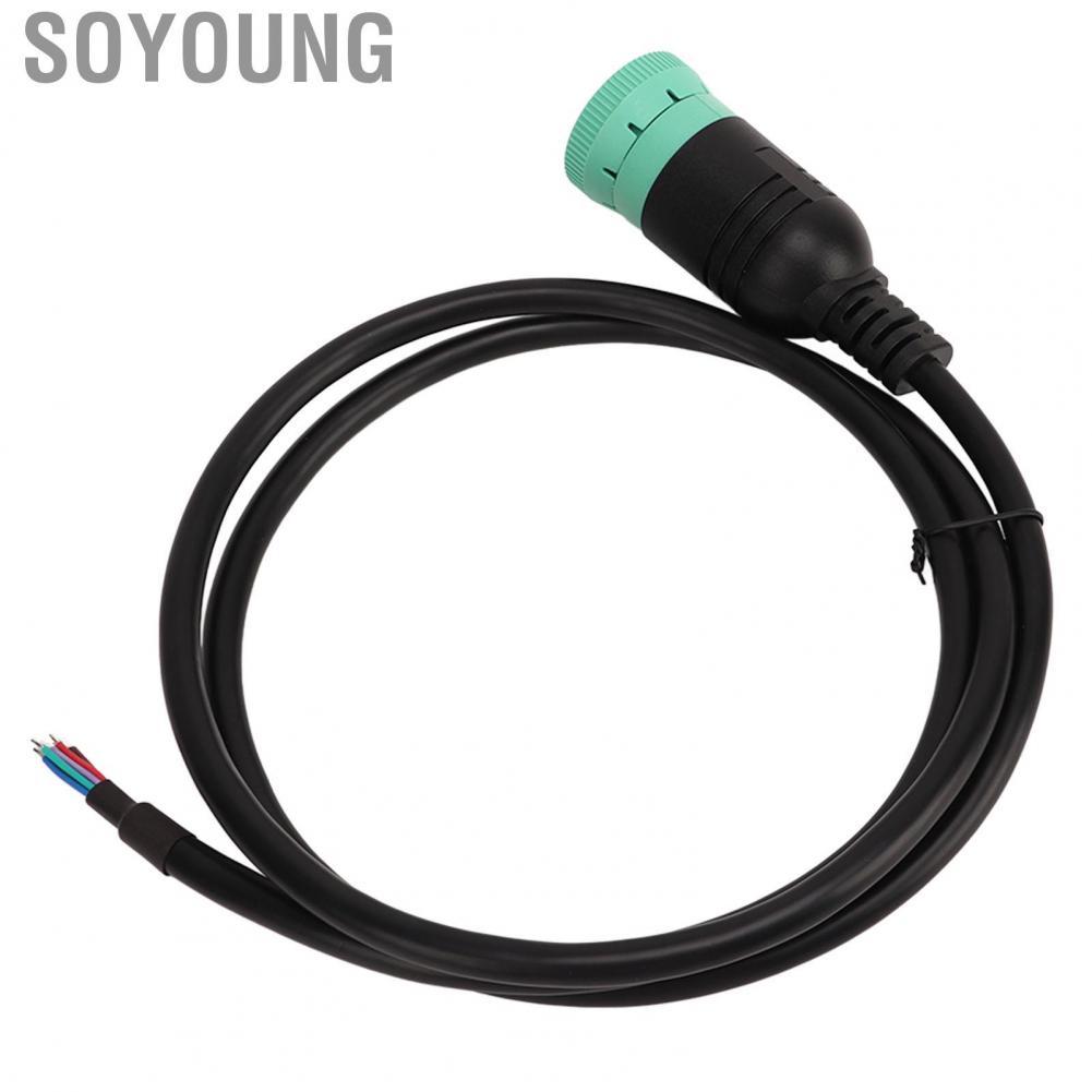 Soyoung J1939 9pin Female To Open Cable Diagnostic Adapter High Stability for Vehicle