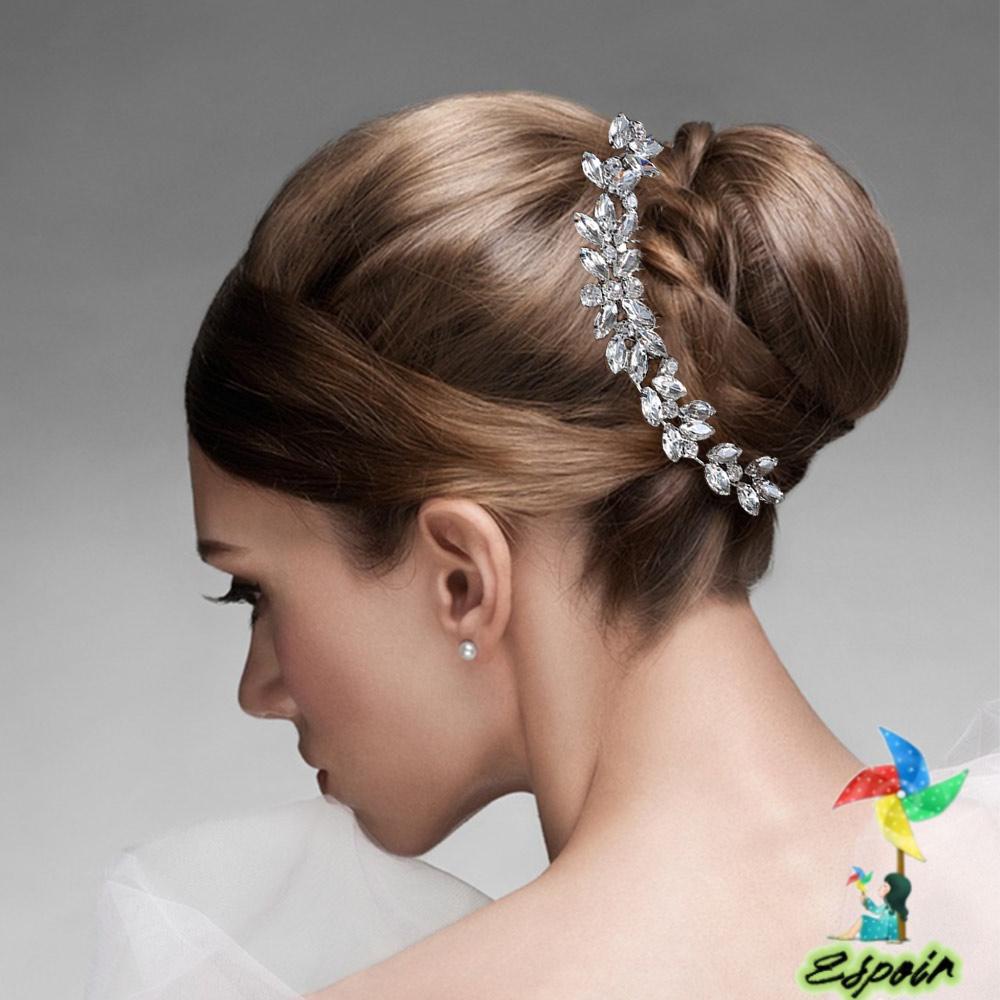 ESPO Lược Cài Tóc Cô Dâu Đính Đá Sang Trọng