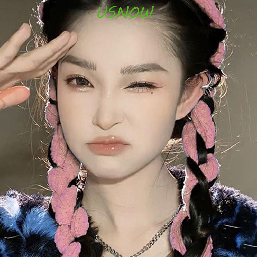 USNOW Kẹp Tóc Bông Vô Hình Phong Cách Hip Hop Punk DIY Cho Nữ