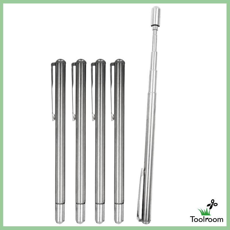 Set 5 Bút Bi Bằng Thép Không Gỉ Có Thể Thu Gọn Tiện Dụng