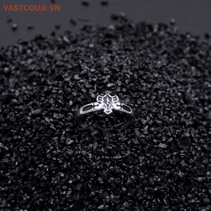 Nhẫn Hợp Kim Họa Tiết Anime Demon Asta Có Thể Điều Chỉnh Dành Cho Nam Và Nữ