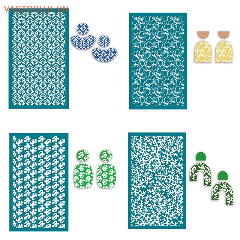 Tấm Lưới Lụa Polymer Dùng Làm Trang Sức Thủ Công DIY Có Thể Tái Sử Dụng