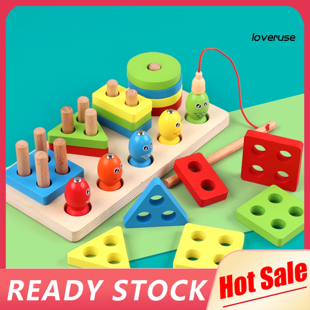 1 Bộ Đồ Chơi Xây Dựng Bốn Bưu Thiếp Hình Học Nhiều Màu Sắc Dùng Làm Quà Tặng Sinh Nhật Cho Trẻ Mẫu Giáo