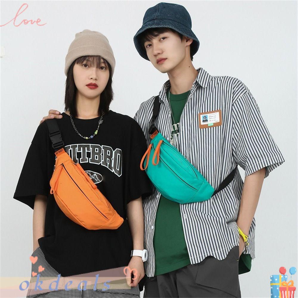 OKDEALS Túi Đeo Chéo Ngực / Thắt Lưng Bằng Nylon Bền Nhiều Màu Sắc Chống Nước Đa Dạng Cho Nữ