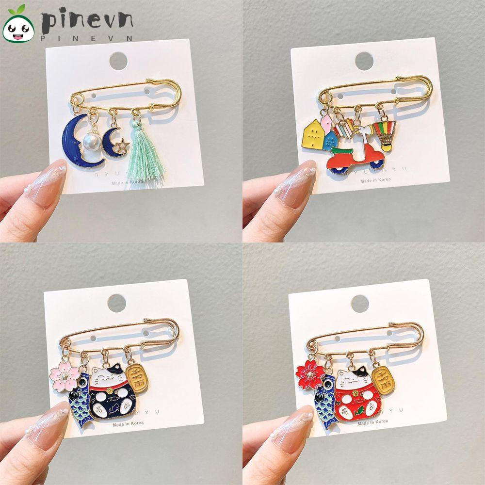 PINEVN Ghim Cài Cổ Áo Chống Ánh Sáng Dành Cho Nữ