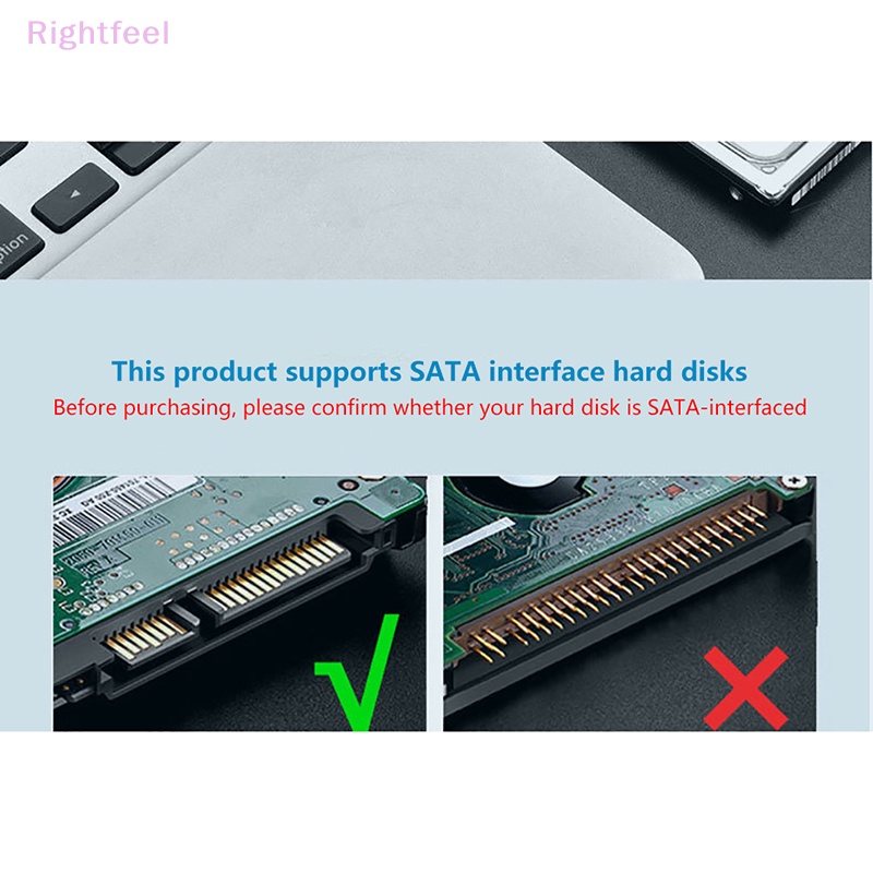 Cáp Chuyển Đổi Ổ Cứng SATA Sang USB 3.0 2.0 / Type-C Cho 2.5 / 3.5 Inch HDD SDD Mới